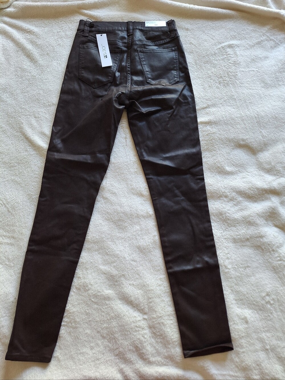 Joe's Jeans The Charlie High Rise Coated Skinny Ankle Pants 25 Glazed Brown NWT - Picture 7 of 8